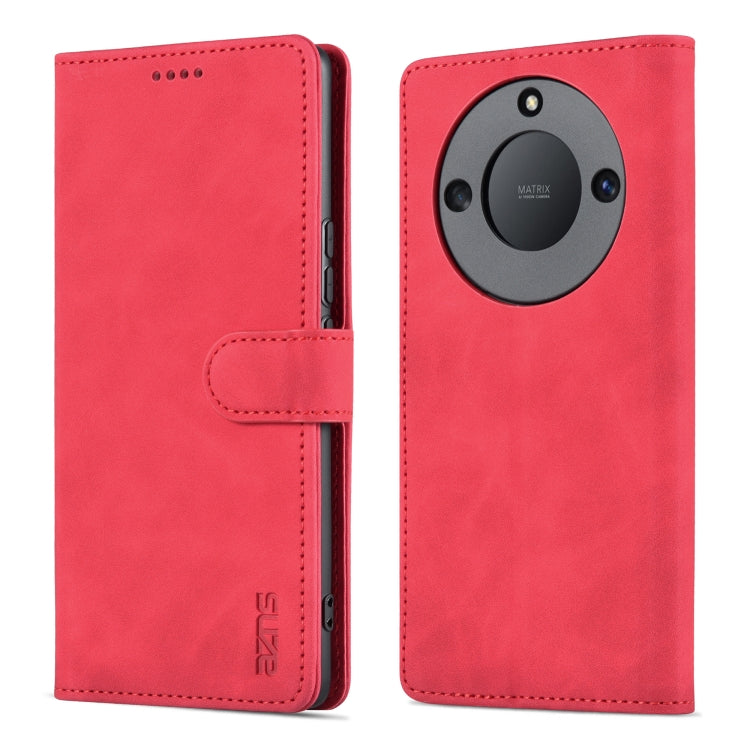 For Honor X40 AZNS Skin Feel Calf Texture Flip Leather Phone Case(Red) by AZNS
