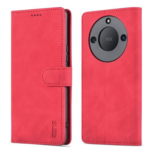 For Honor X40 AZNS Skin Feel Calf Texture Flip Leather Phone Case(Red) by AZNS