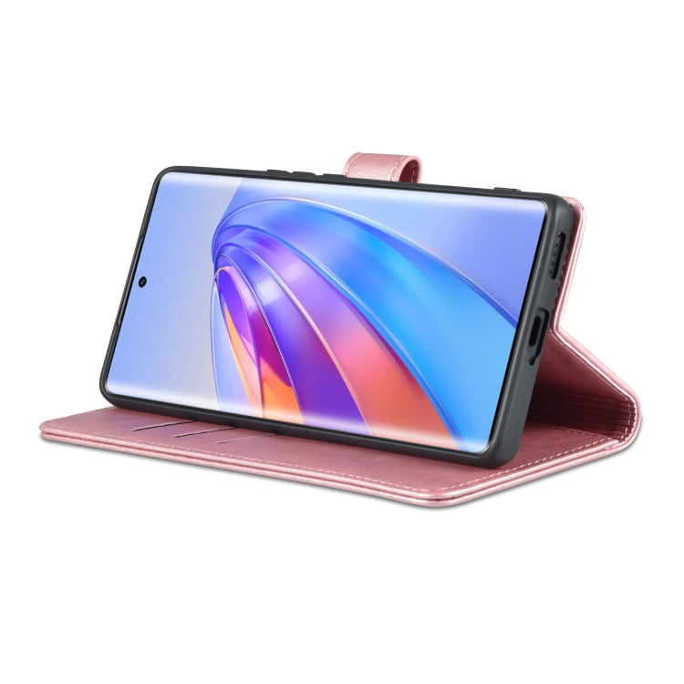 For Honor X40 AZNS Skin Feel Calf Texture Flip Leather Phone Case(Rose Gold) by AZNS