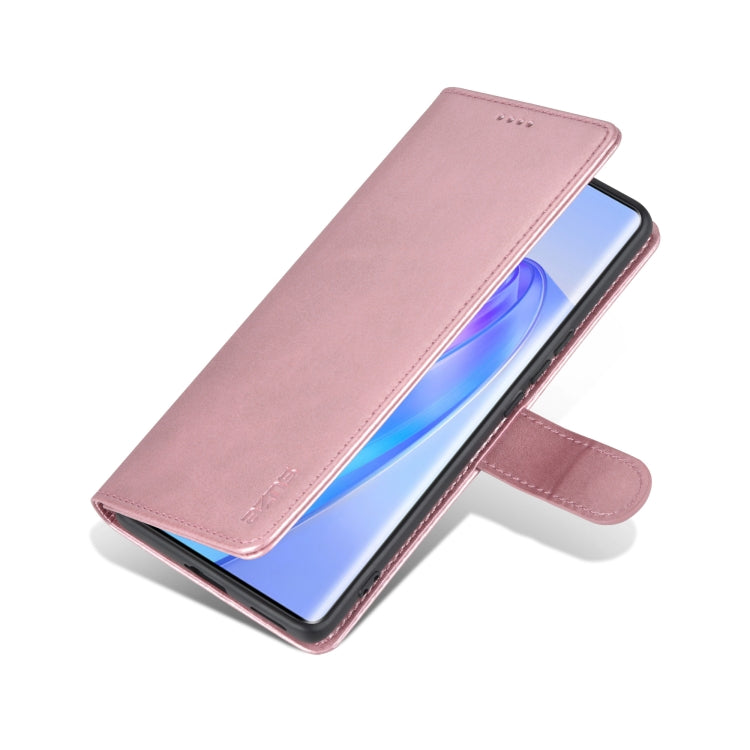 For Honor X40 AZNS Skin Feel Calf Texture Flip Leather Phone Case(Rose Gold) by AZNS