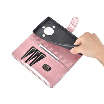 For Honor X40 AZNS Skin Feel Calf Texture Flip Leather Phone Case(Rose Gold) by AZNS