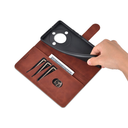 For Honor X40 AZNS Skin Feel Calf Texture Flip Leather Phone Case(Brown) by AZNS