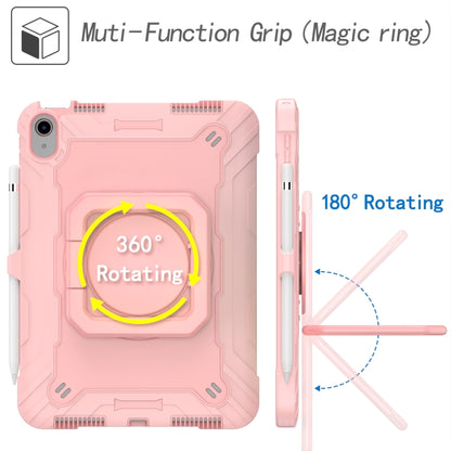 For iPad 2025 / 2022 Silicone + PC Bracelet Holder Tablet Case(Rose Gold) by bashfashion