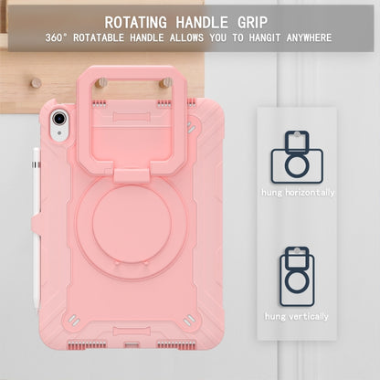 For iPad 2025 / 2022 Silicone + PC Bracelet Holder Tablet Case(Rose Gold) by bashfashion