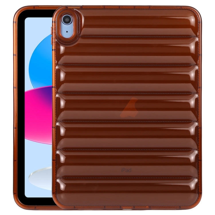 For iPad 2025 / 2022 Eiderdown Cushion Shockproof Tablet Case(Caramel) by bashfashion