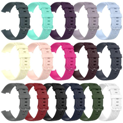 xDfind 18mm Silver Color Buckle TPU Wrist Strap Watch Band for Fitbit Charge 4 / Charge 4 SE / Charge 3 / Charge 3 SE, Size: S(Black) by xDfind