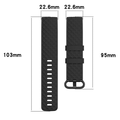 xDfind 18mm Silver Color Buckle TPU Wrist Strap Watch Band for Fitbit Charge 4 / Charge 4 SE / Charge 3 / Charge 3 SE, Size: S(Light Yellow) by xDfind
