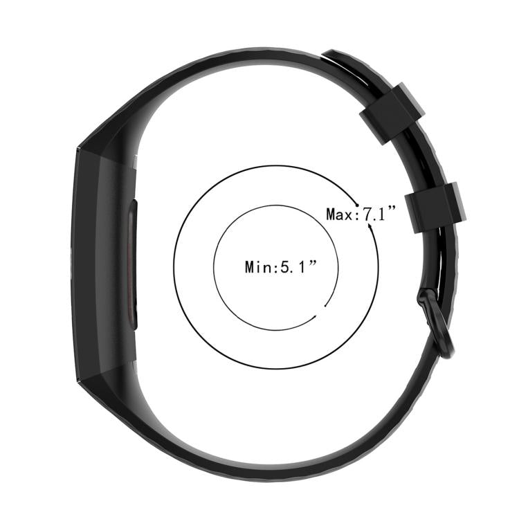 xDfind 18mm Silver Color Buckle TPU Wrist Strap Watch Band for Fitbit Charge 4 / Charge 4 SE / Charge 3 / Charge 3 SE, Size: S(Grey) by xDfind