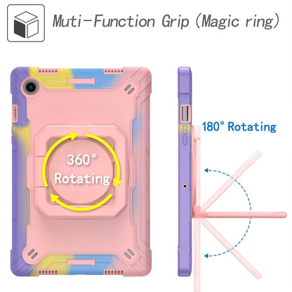 For Samsung Galaxy Tab A8 10.5 2021 Silicone + PC Bracelet Holder Tablet Case(Bright Rose Gold) by bashfashion