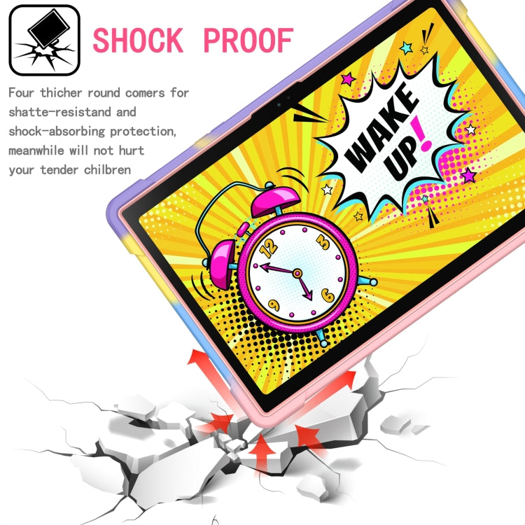 For Samsung Galaxy Tab A8 10.5 2021 Silicone + PC Bracelet Holder Tablet Case(Bright Rose Gold) by bashfashion