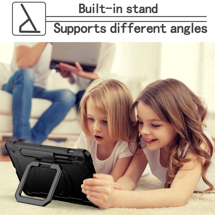 For Samsung Galaxy Tab S7 / S8 Silicone + PC Bracelet Holder Tablet Case(Black) by bashfashion