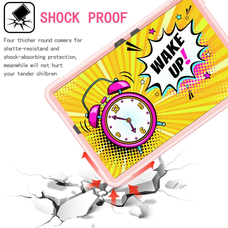 For Samsung Galaxy Tab S7 / S8 Silicone + PC Bracelet Holder Tablet Case(Rose Gold) by bashfashion