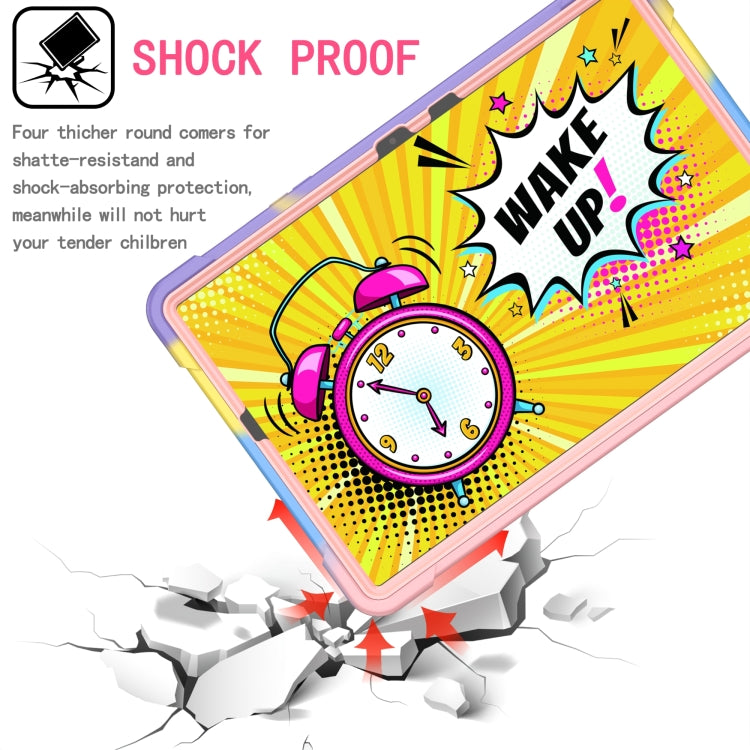 For Samsung Galaxy Tab S7 / S8 Silicone + PC Bracelet Holder Tablet Case(Bright Rose Gold) by bashfashion