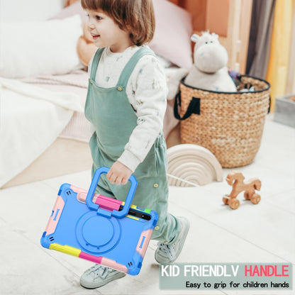 For Samsung Galaxy Tab S7 / S8 Silicone + PC Bracelet Holder Tablet Case(Camouflage + Blue) by bashfashion