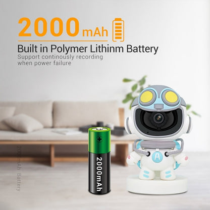 ESCAM PT211 Motion Detection & Tracking 2MP Sound Alarm Cloud Storage Two-way Audio Night Vision WiFi Camera, Plug Type:EU Plug by ESCAM