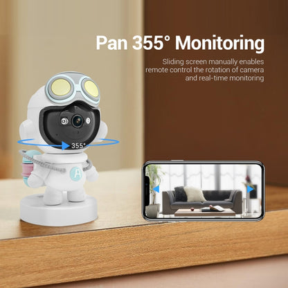 ESCAM PT211 Motion Detection & Tracking 2MP Sound Alarm Cloud Storage Two-way Audio Night Vision WiFi Camera, Plug Type:US Plug by ESCAM