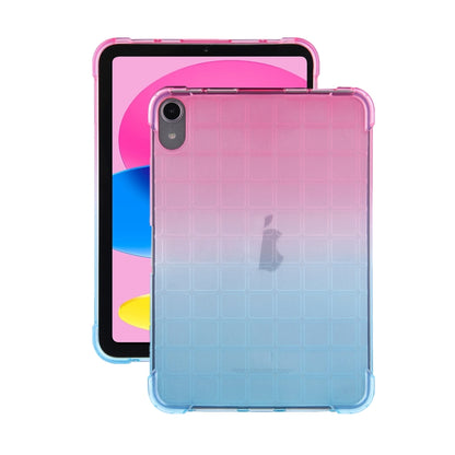 For iPad 2025 / 2022 Square Gradient TPU Tablet Case(Pink Gradient Green) by bashfashion