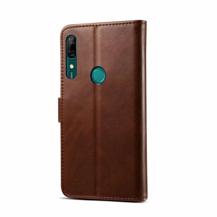 For Huawei Y9 Prime (2019) GUSSIM Business Style Horizontal Flip Leather Case with Holder & Card Slots & Wallet(Brown) by GUSSIM