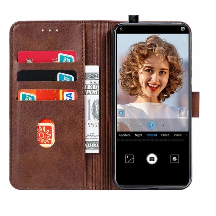 For Huawei Y9 Prime (2019) GUSSIM Business Style Horizontal Flip Leather Case with Holder & Card Slots & Wallet(Brown) by GUSSIM