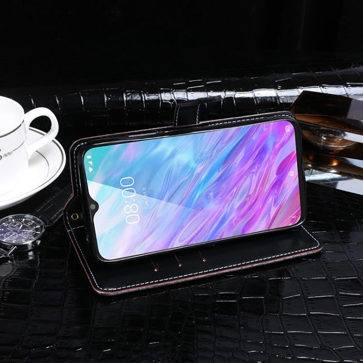 For ZTE Blade 20 Smart idewei Crocodile Texture Horizontal Flip Leather Case with Holder & Card Slots & Wallet(Black) by idewei