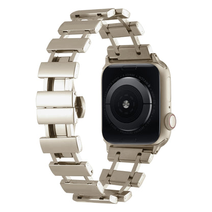 Hollow Stainless Steel Watch Band For Apple Watch Ultra 49mm / Series 8&7 45mm / SE 2&6&SE&5&4 44mm(Starlight) by bashfashion