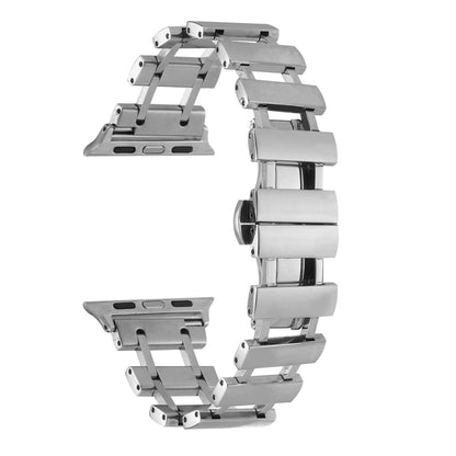 Hollow Stainless Steel Watch Band For Apple Watch Ultra 49mm / Series 8&7 45mm / SE 2&6&SE&5&4 44mm(Silver) by bashfashion