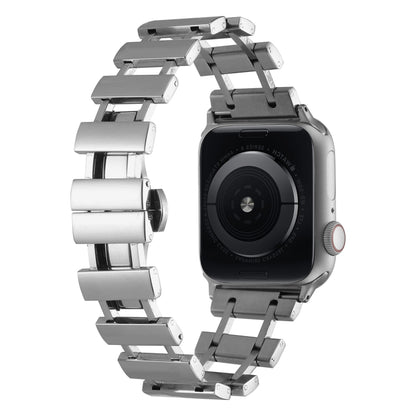 Hollow Stainless Steel Watch Band For Apple Watch Ultra 49mm / Series 8&7 45mm / SE 2&6&SE&5&4 44mm(Silver) by bashfashion