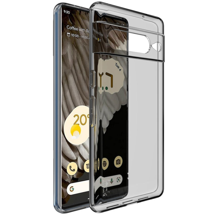 For Google Pixel 7 Pro IMAK UX-5 Series Transparent Shockproof TPU Protective Phone Case(Transparent Black) by imak