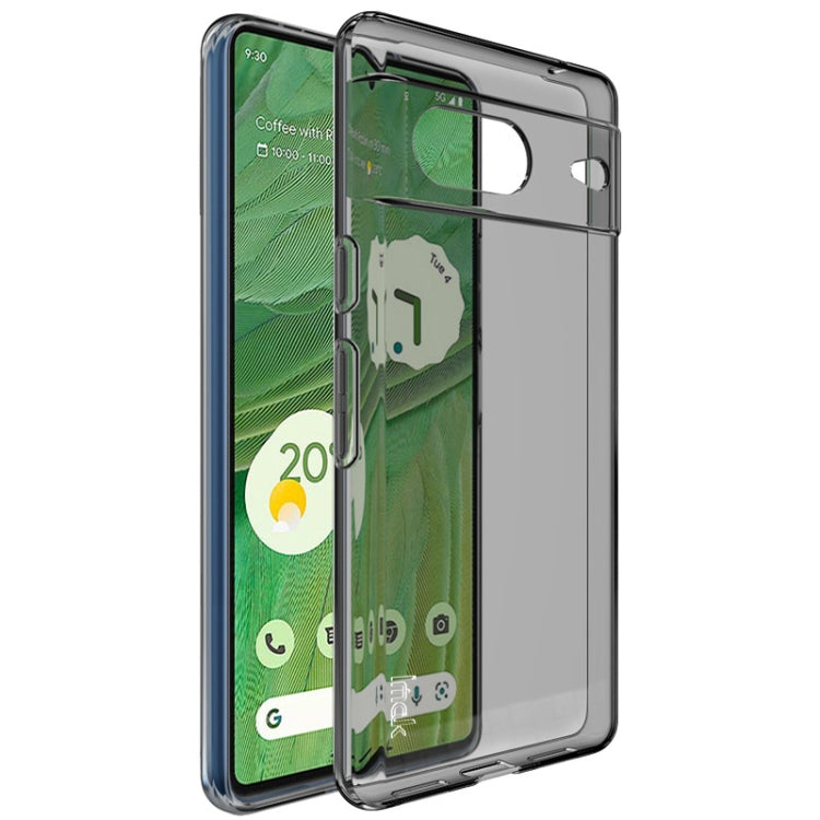 For Google Pixel 7 IMAK UX-5 Series Transparent Shockproof TPU Protective Phone Case(Transparent Black) by imak