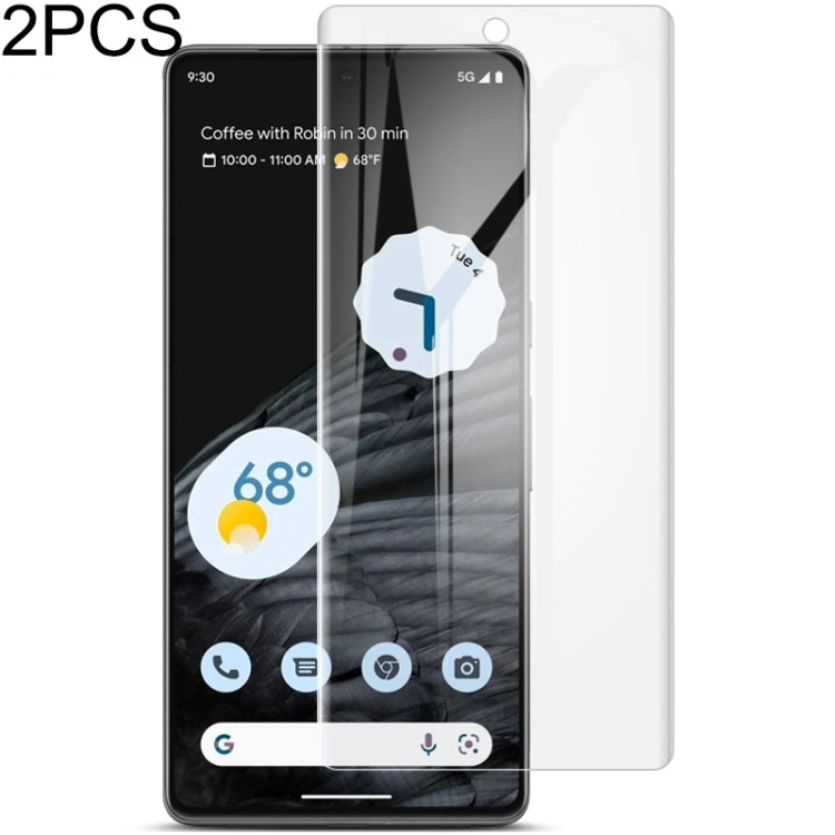 For Google Pixel 7 Pro 2pcs imak Curved Full Screen Hydrogel Film Front Protector by imak
