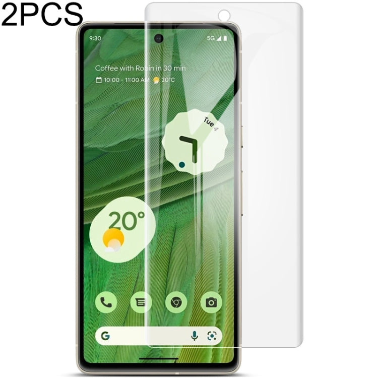 For Google Pixel 7 2pcs imak Curved Full Screen Hydrogel Film Front Protector by imak