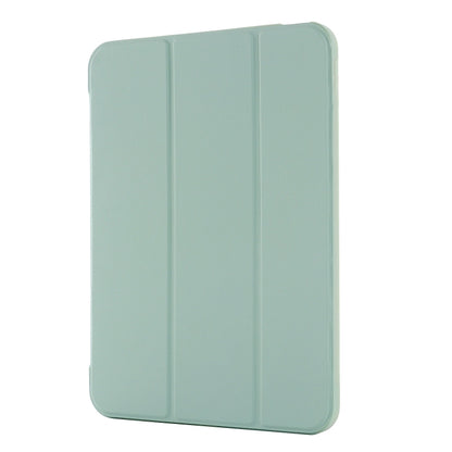 For iPad 2025 / 2022 Tri-fold Holder Tablet Leather Case(Matcha Green) by bashfashion