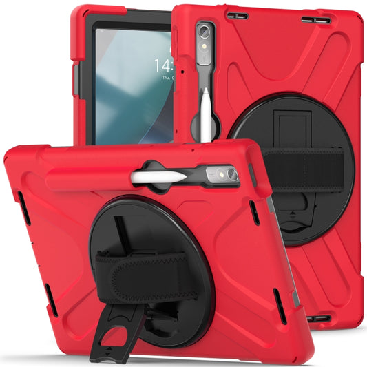 For Lenovo Tab P11 Pro Gen 2 Silicone + PC Protective Tablet Case(Red) by bashfashion