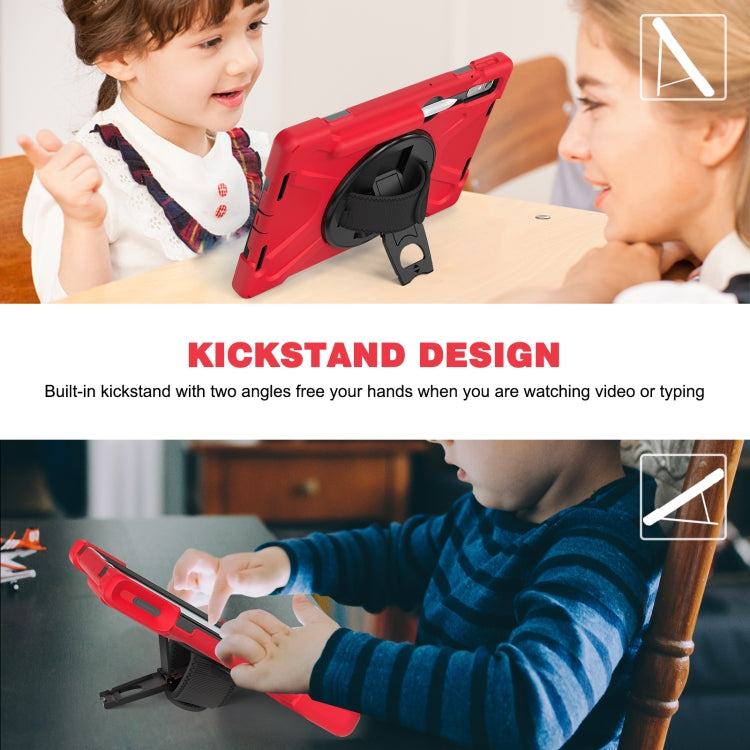 For Lenovo Tab P11 Pro Gen 2 Silicone + PC Protective Tablet Case(Red) by bashfashion