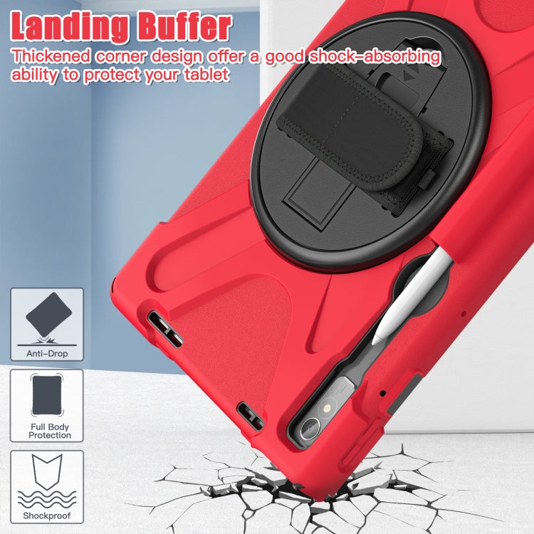 For Lenovo Tab P11 Pro Gen 2 Silicone + PC Protective Tablet Case(Red) by bashfashion