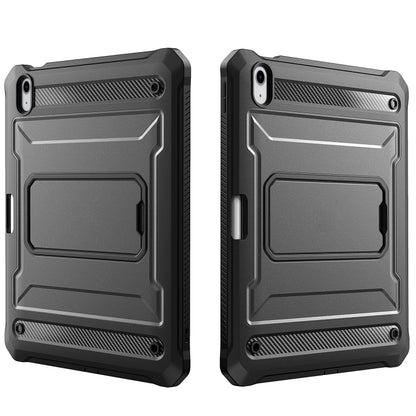 For iPad Air 4 2020/Air 5 2022 10.9 Explorer Tablet Protective Case with Pen Slot(Black) by bashfashion