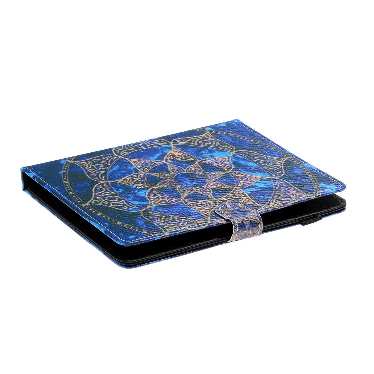 For 8 inch Tablet PC Universal Coloured Drawing Pattern Horizontal Flip Leather Case with Holder & Card Slot(Blue Mandala) by bashfashion
