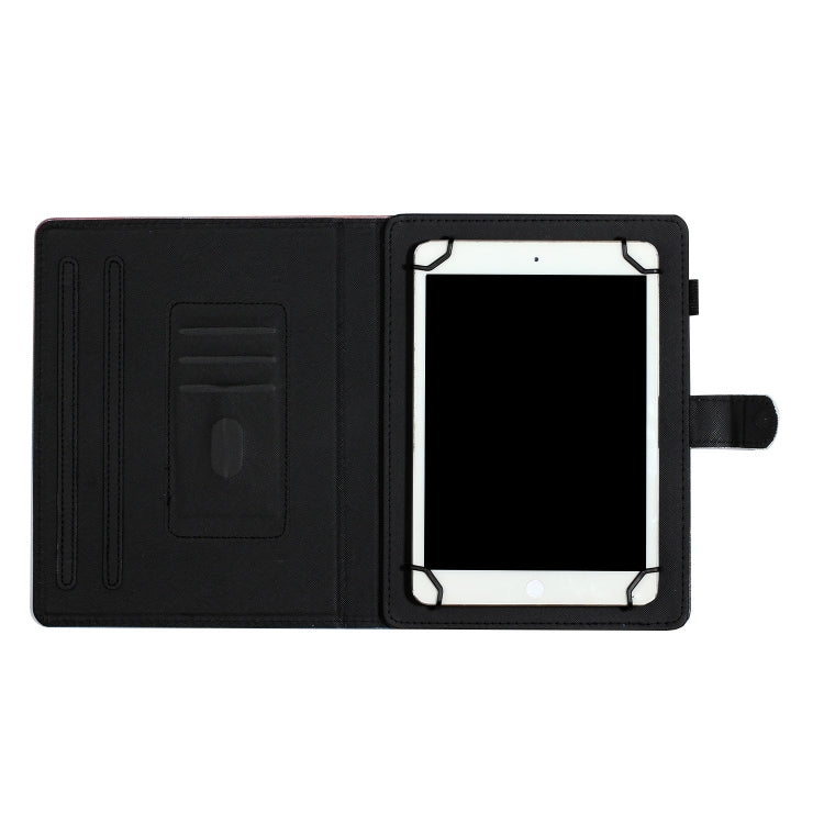 For 8 inch Tablet PC Universal Coloured Drawing Pattern Horizontal Flip Leather Case with Holder & Card Slot(Romantic Tower) by bashfashion