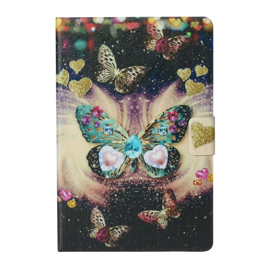 For 10 inch Tablet PC Universal Coloured Drawing Pattern Horizontal Flip Leather Case with Holder & Card Slot(Butterflies) by bashfashion
