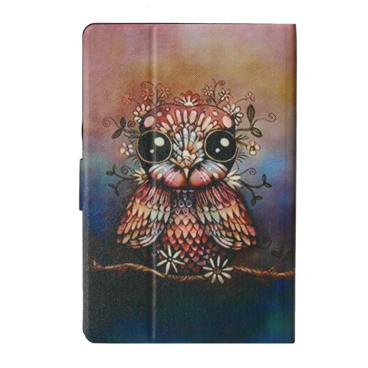 For 10 inch Tablet PC Universal Coloured Drawing Pattern Horizontal Flip Leather Case with Holder & Card Slot(Owl) by bashfashion