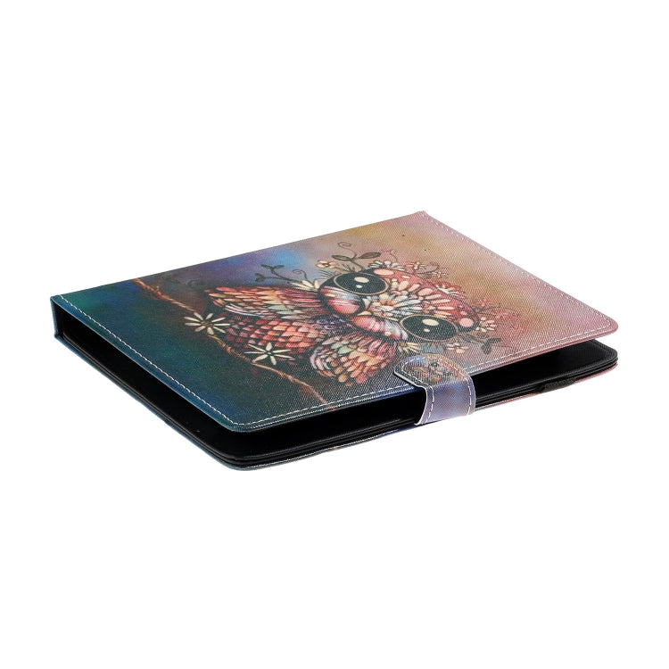For 10 inch Tablet PC Universal Coloured Drawing Pattern Horizontal Flip Leather Case with Holder & Card Slot(Owl) by bashfashion