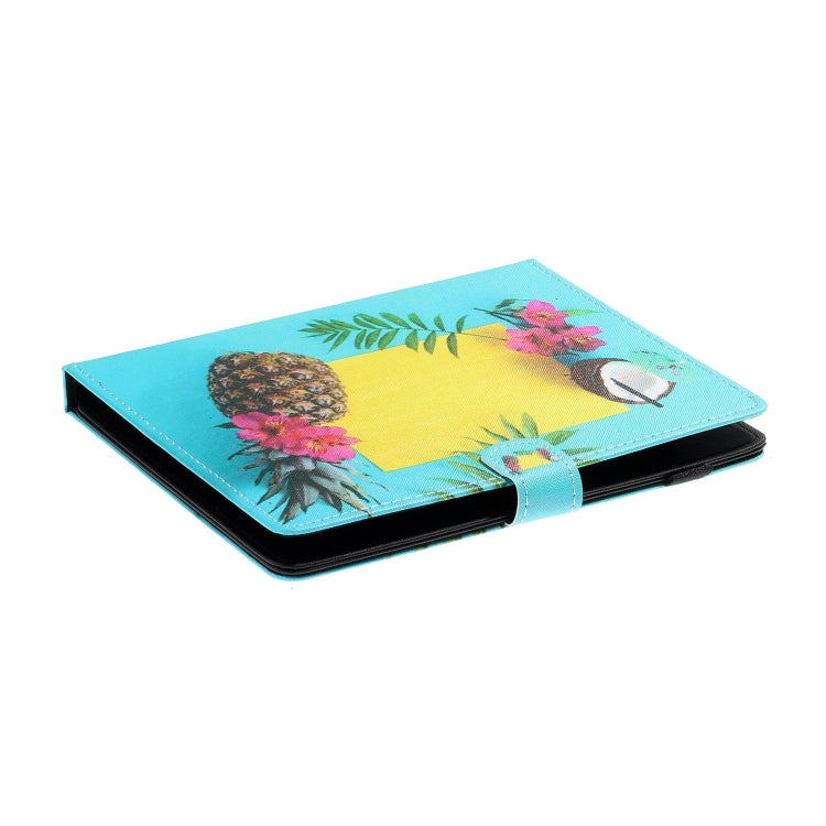 For 10 inch Tablet PC Universal Coloured Drawing Pattern Horizontal Flip Leather Case with Holder & Card Slot(Pineapple) by bashfashion