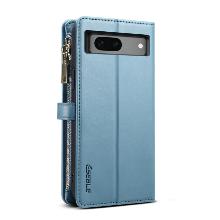 For Google Pixel 7 5G ESEBLE Star Series Lanyard Zipper Wallet RFID Leather Case(Blue) by ESEBLE