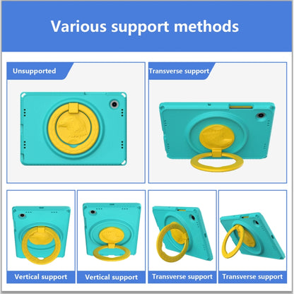 For Samsung Galaxy Tab A8 10.5 2021 EVA + PC Shockproof Tablet Case with Waterproof Frame(Glacier Green) by bashfashion