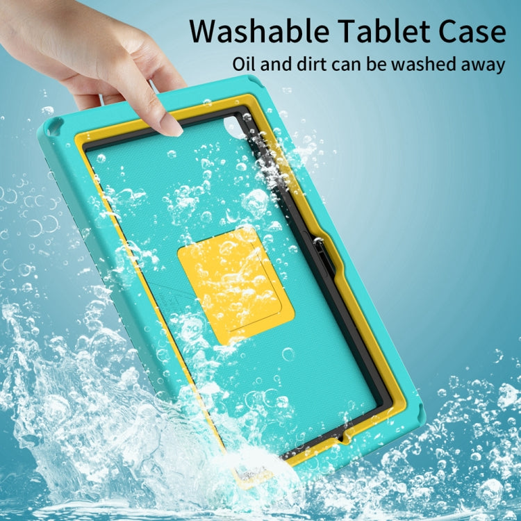 For Samsung Galaxy Tab A8 10.5 2021 EVA + PC Shockproof Tablet Case with Waterproof Frame(Glacier Green) by bashfashion