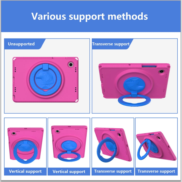 For Samsung Galaxy Tab A8 10.5 2021 EVA + PC Shockproof Tablet Case with Waterproof Frame(Rose Red) by bashfashion