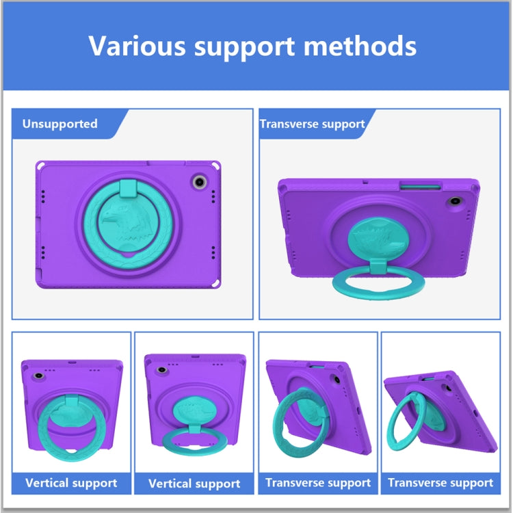 For Samsung Galaxy Tab A8 10.5 2021 EVA + PC Shockproof Tablet Case with Waterproof Frame(Purple) by bashfashion