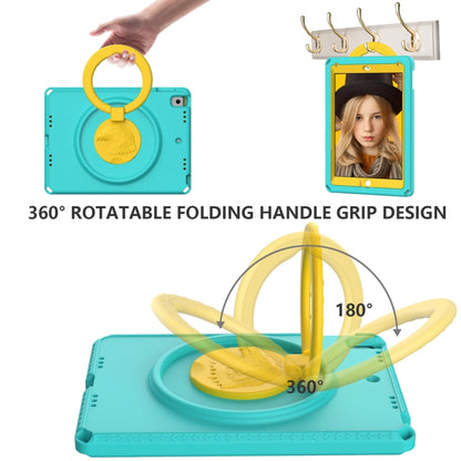 For iPad 5 / 7 / 6 / 8 / 9 EVA + PC Shockproof Tablet Case with Waterproof Frame(Glacier Green) by bashfashion