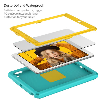 For iPad 5 / 7 / 6 / 8 / 9 EVA + PC Shockproof Tablet Case with Waterproof Frame(Glacier Green) by bashfashion