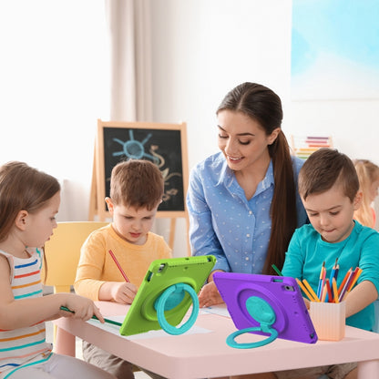 For iPad 5 / 7 / 6 / 8 / 9 EVA + PC Shockproof Tablet Case with Waterproof Frame(Glacier Green) by bashfashion